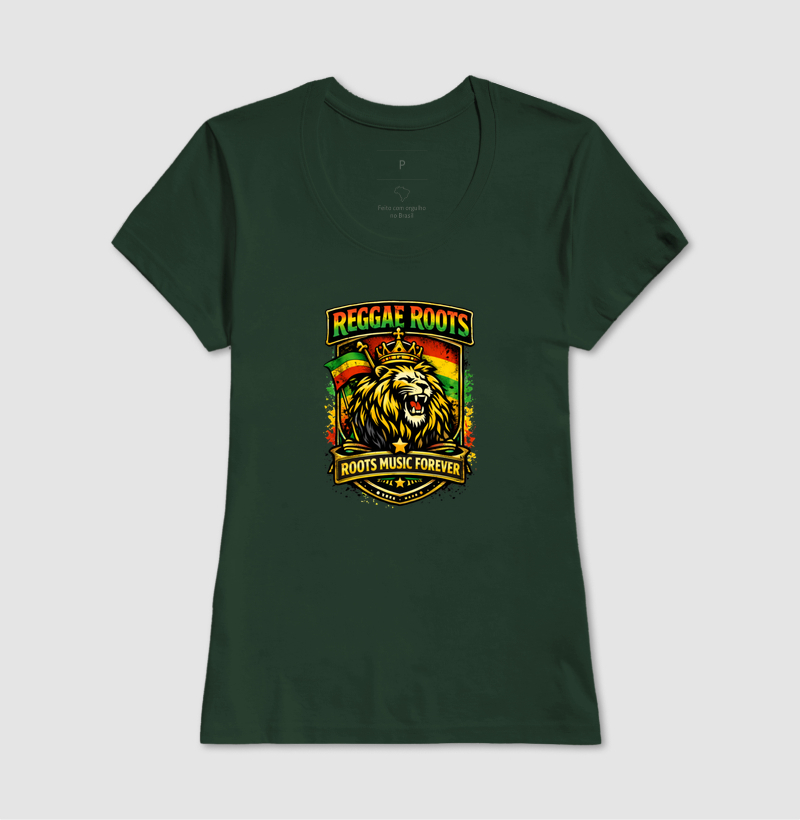 Camiseta Roots Music Forever. Coleção Reggae Music. Masculina e Feminina. Algodão Premium. - Imagem 12