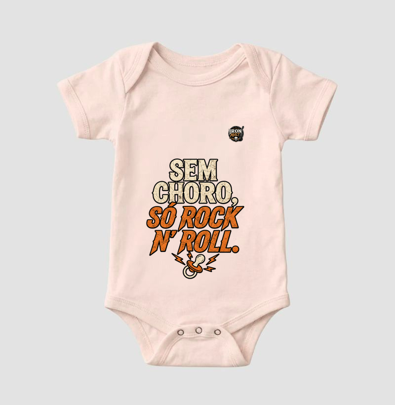 Sem Choro Só Rock N’ Roll – Estampa Vintage Rock Retrô - Imagem 5