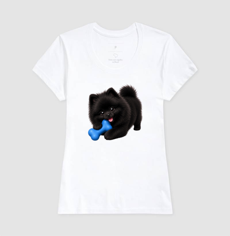 Pomerânia (Spitz Alemão) Preto - Desenho Animado - Imagem 5