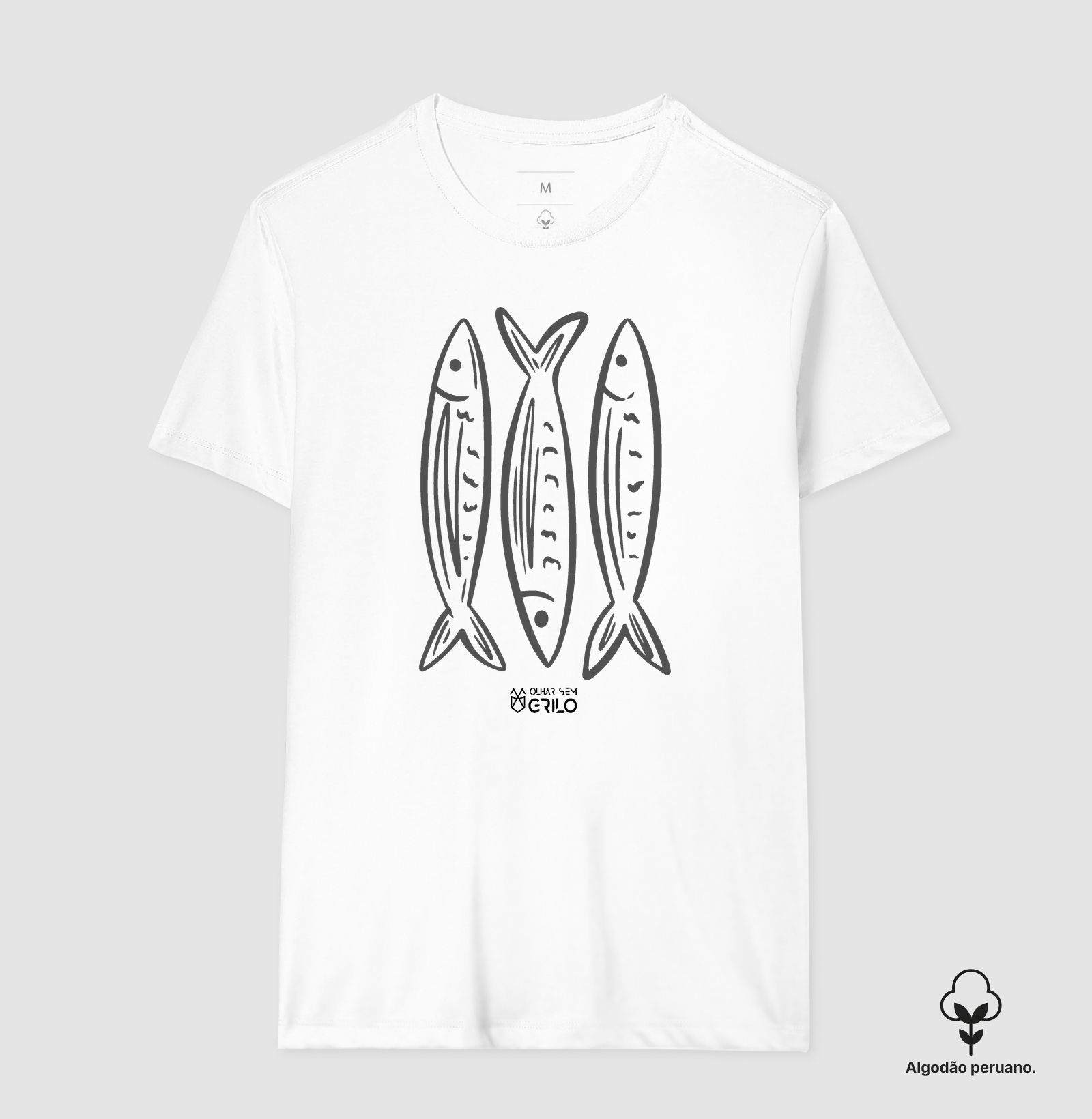 Camiseta Algodão Peruano - Peixe - Imagem 5