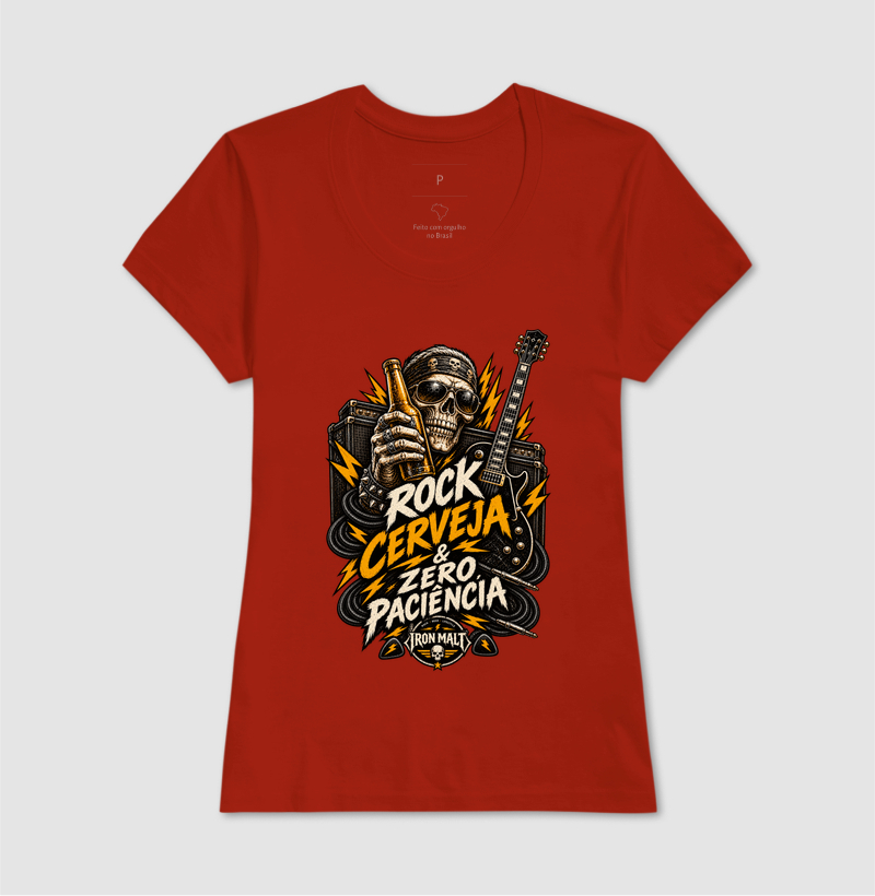 Camiseta Rock, Cerveja & Zero Paciência - Imagem 11