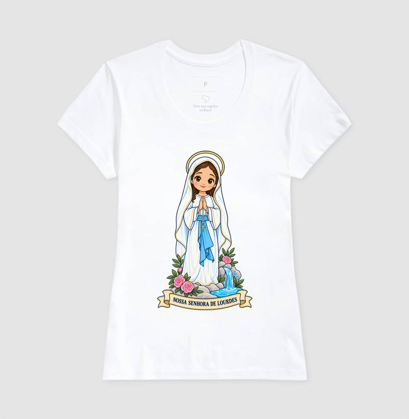 Nossa Senhora de Lourdes estilo chibi - Imagem 5