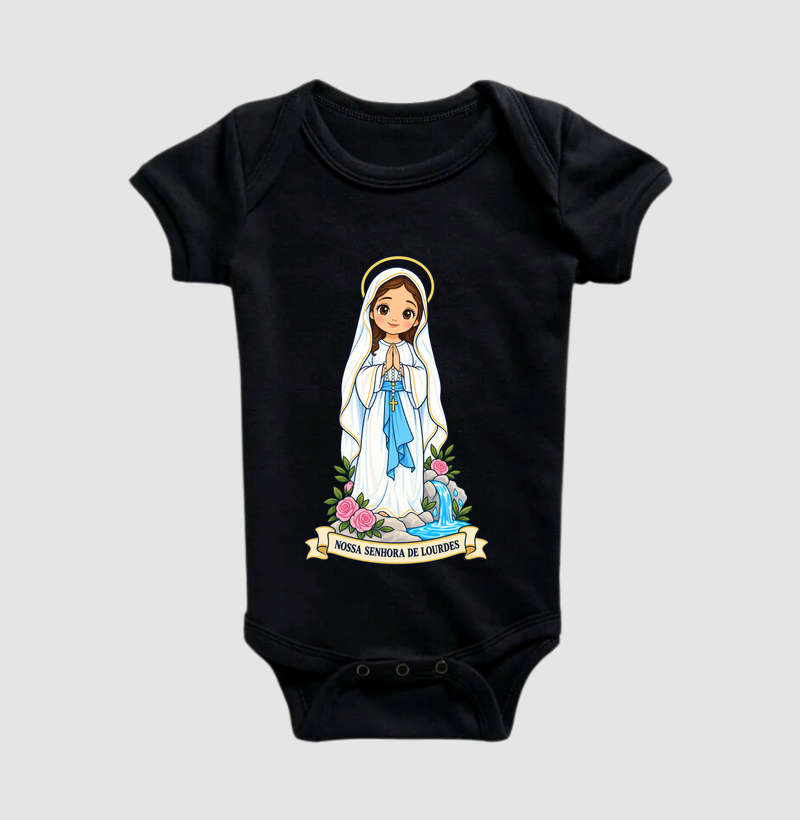 Nossa Senhora de Lourdes estilo chibi - Imagem 2