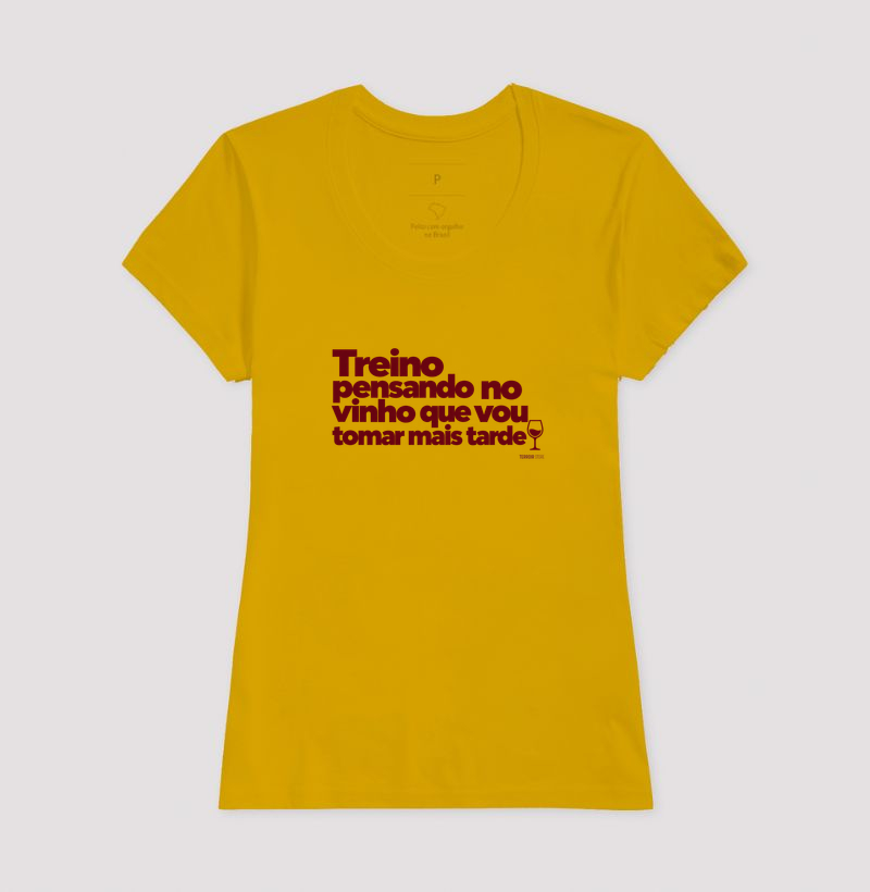 Camiseta Treino Pensando no Vinho – Frase Divertida de Vinho e Academia - Imagem 13