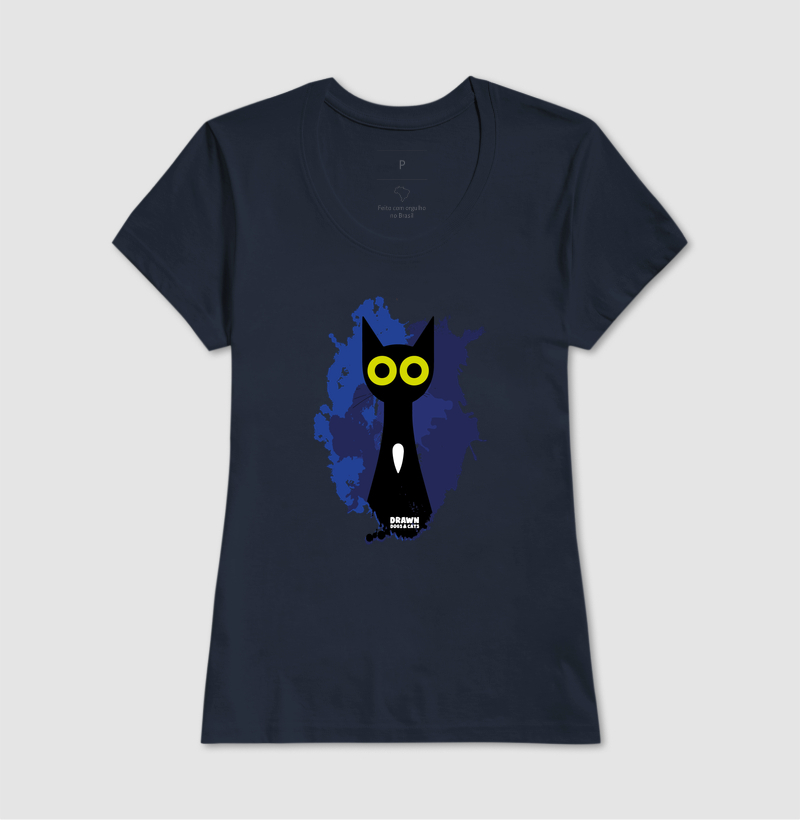 Gato preto com fundo azul - Imagem 9