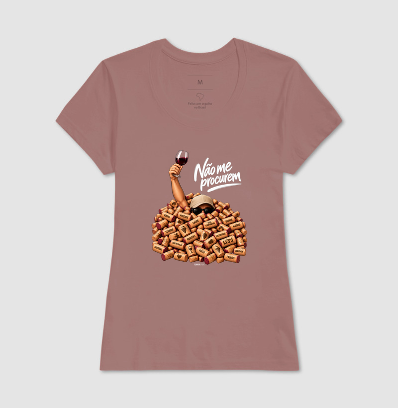 Camiseta “Não Me Procurem” – Wine Lifestyle - Versão Boné - Imagem 15