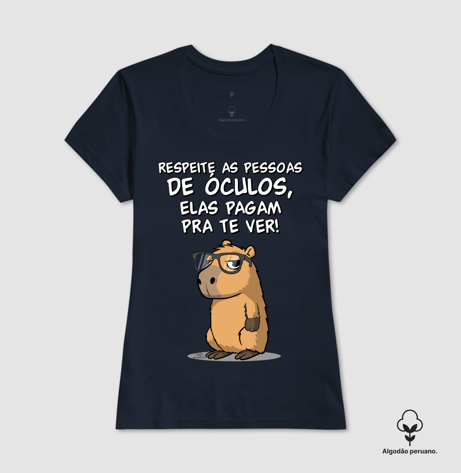 Camiseta Capivara Óculos - Imagem 2