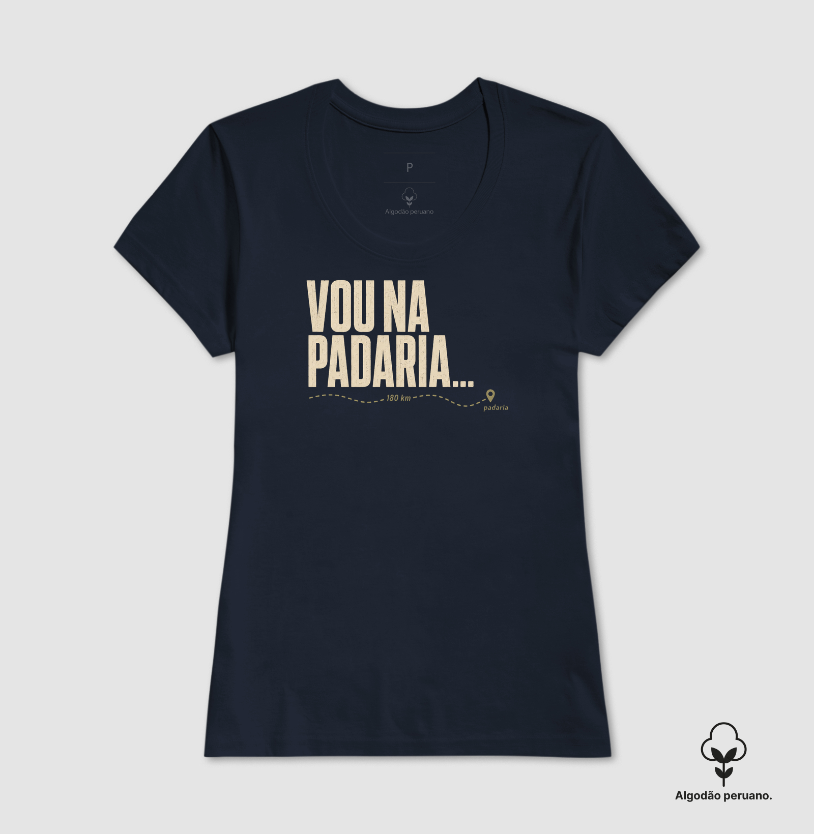 Camiseta Vou na Padaria... 180 km - Imagem 9