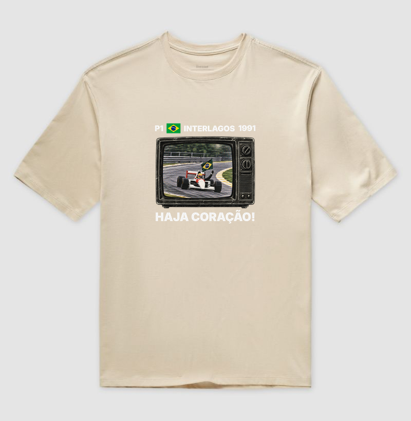 Domingo de Corrida – Camiseta Retrô TV Anos 90 Automobilismo - Imagem 3