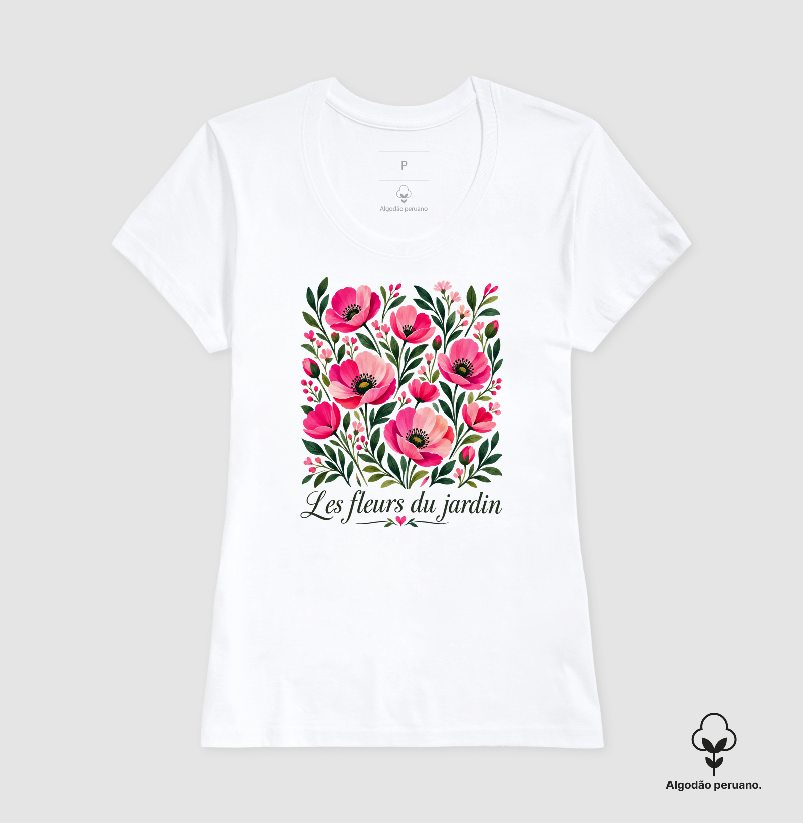 Camiseta Les fleurs du jardin - Imagem 9