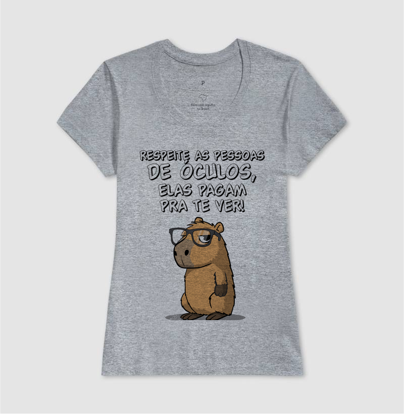 Camiseta Capivara Óculos - Imagem 9