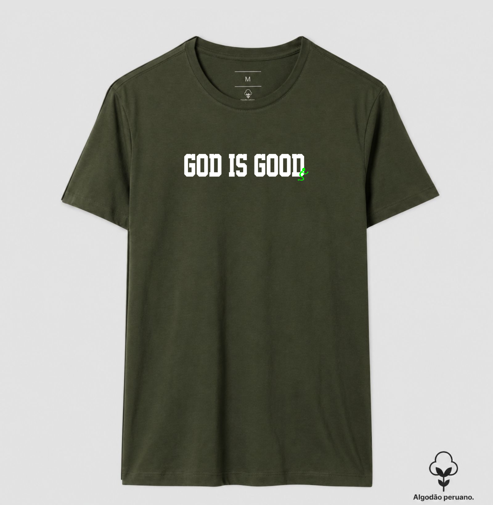 Camiseta Algodão Peruano Cristã God Is Good Deus é Bom - Imagem 5