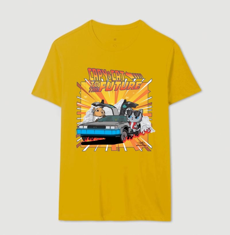 Camiseta Capy & Cat to the Future - Imagem 14