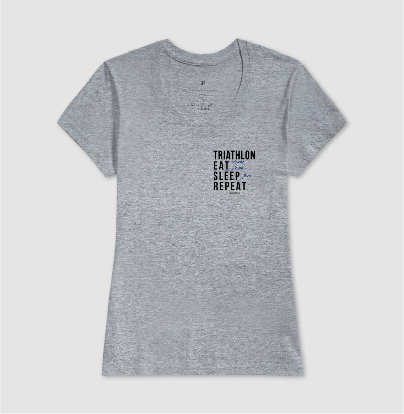 Camiseta Triathlon (Swim). Eat. Sleep. Repeat. - Imagem 9