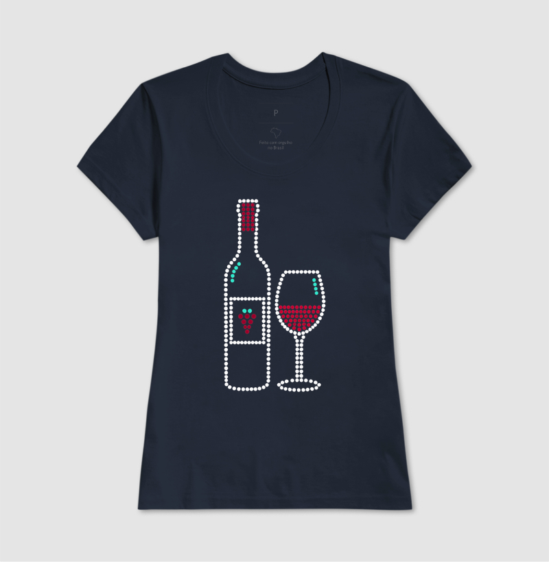 Vinho e Taça de Bolinhas - Imagem 5
