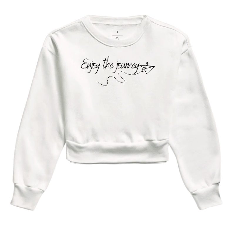 Camiseta Enjoy the Journey | Caligrafia Aviao de Papel Viagem | Colecao Viciados em Viagem - Imagem 3