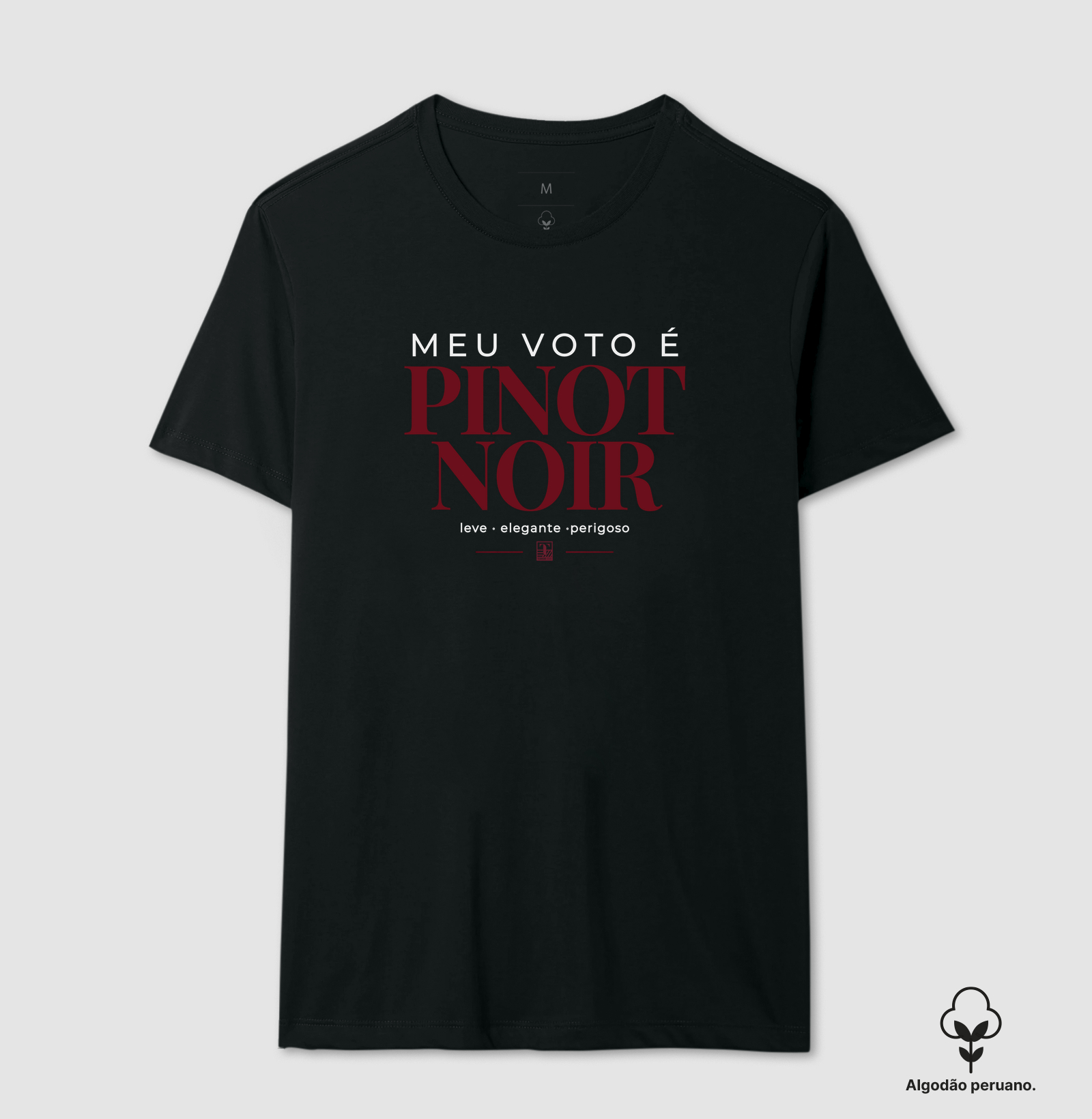 Camiseta “Meu Voto é Pinot Noir” – Wine Minimalista - Imagem 3