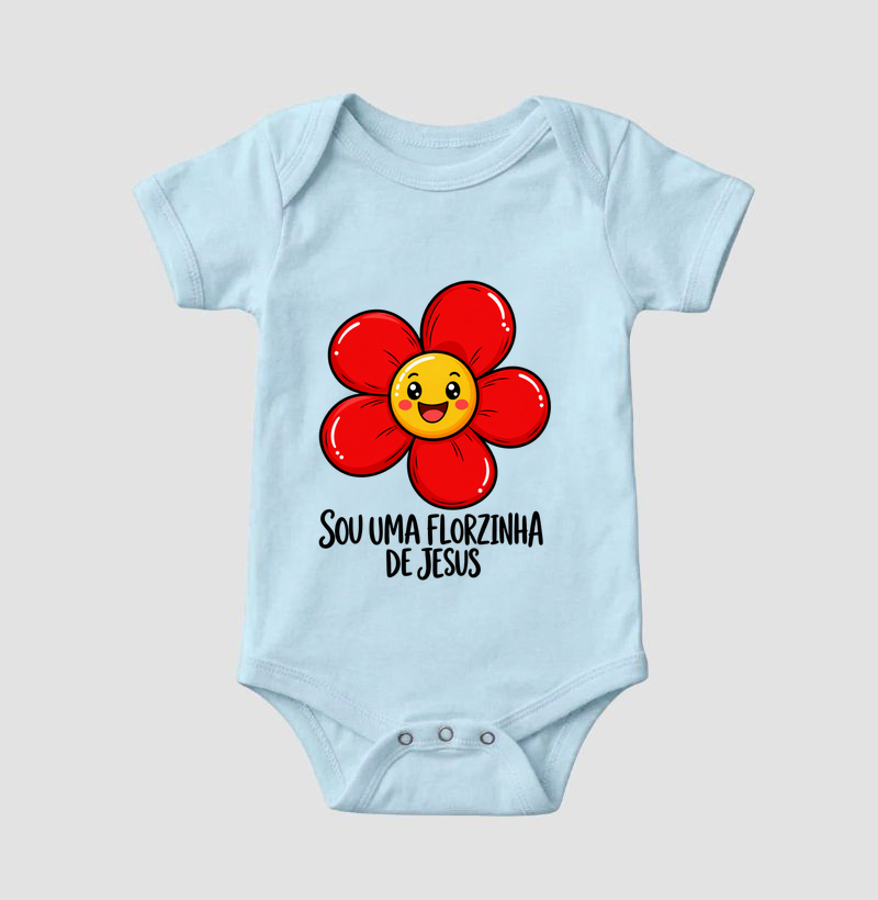 Body Infantil Florzinha de Jesus - Imagem 4