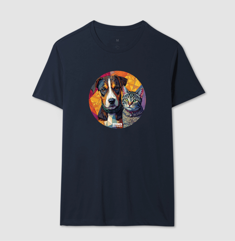 Cachorro e gato mosaico em círculo - Imagem 7