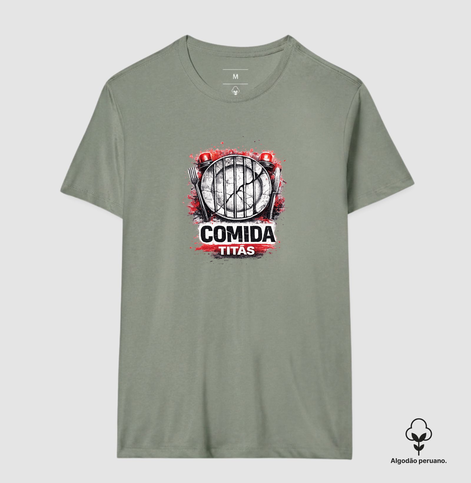Camiseta Comida - Titãs. Coleção Música. Masculina e Feminina. Algodão Peruano. - Imagem 8
