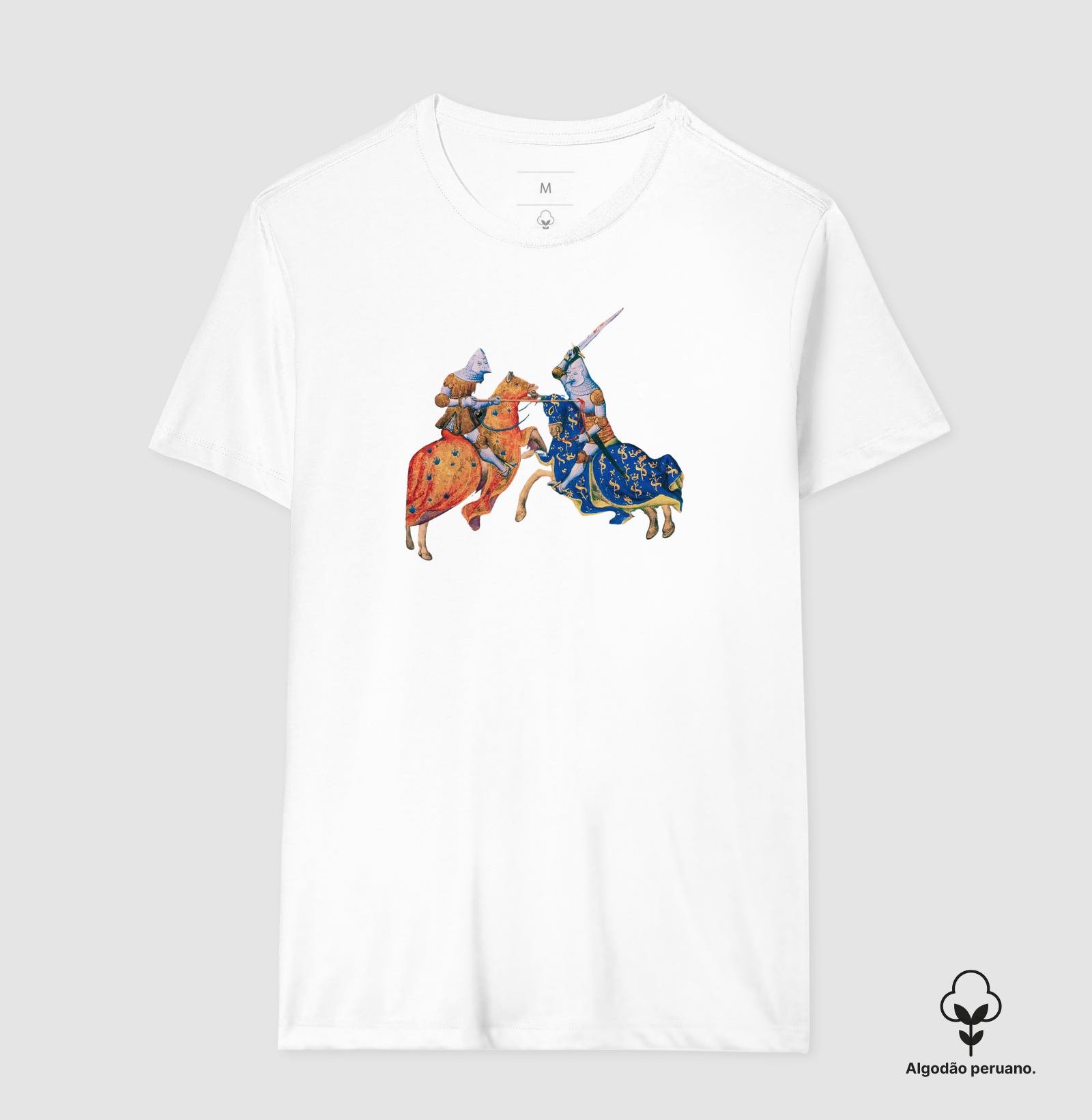 Camiseta Algodão Peruano O Encontro das Lanças – Manuscrito Histoire Romaine - Imagem 9