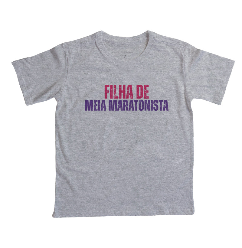 Camiseta Infantil - Filha De Meia Maratonista - Imagem 4