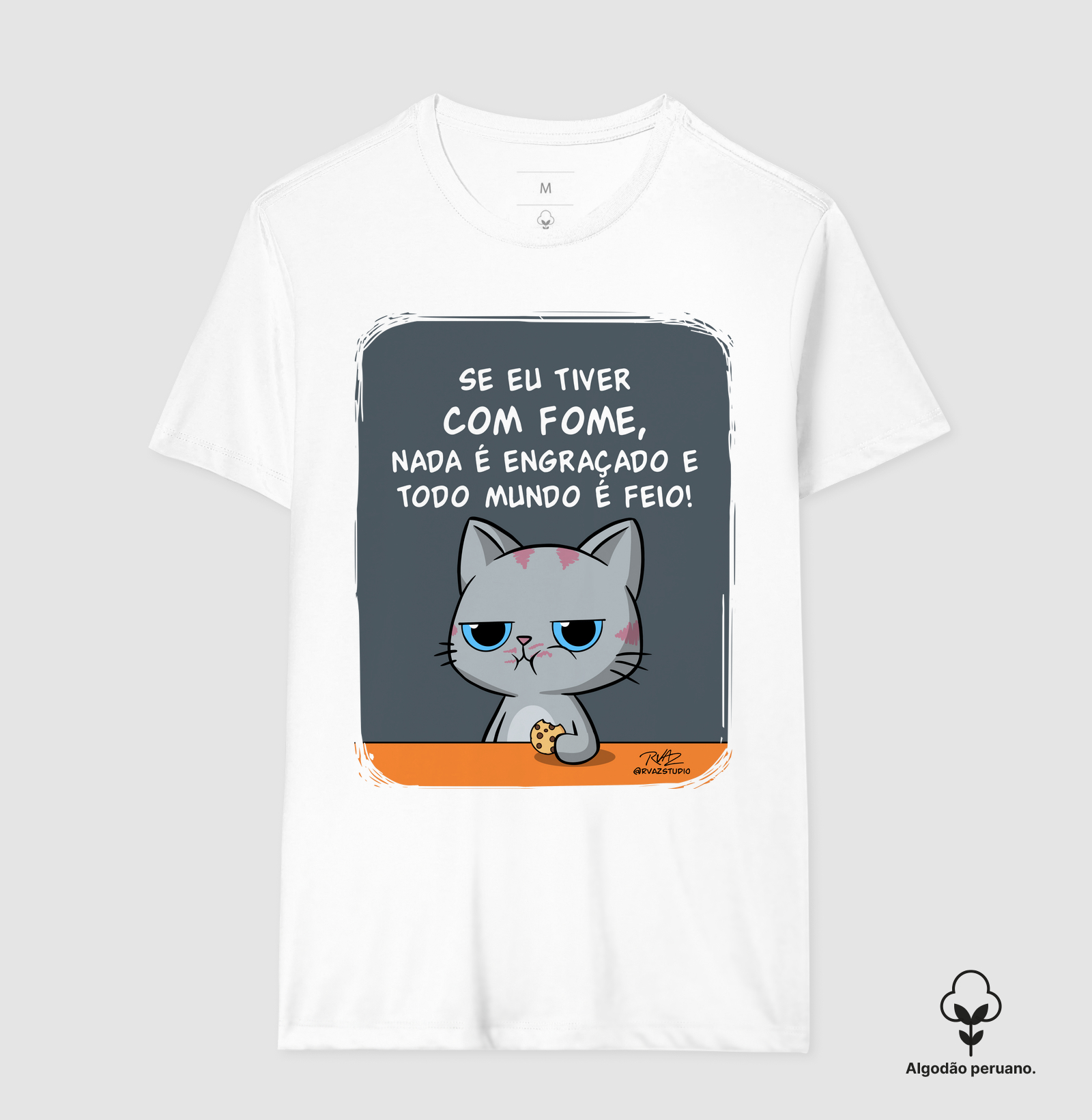 Camiseta Gato Sincero Fome - Imagem 7