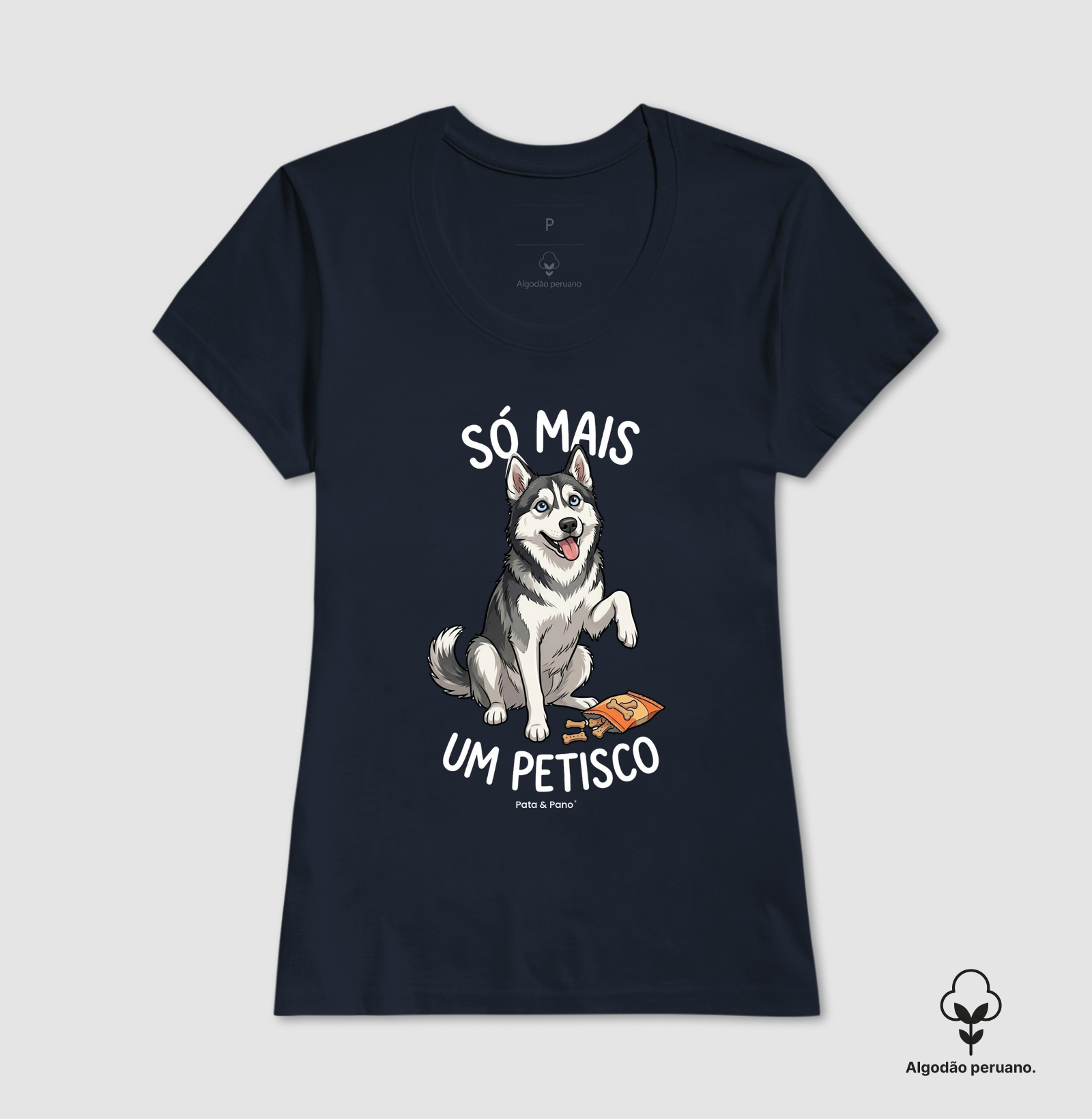 CAMISETA ALGODÃO PERUANO HUSKY PETISCO - Imagem 9