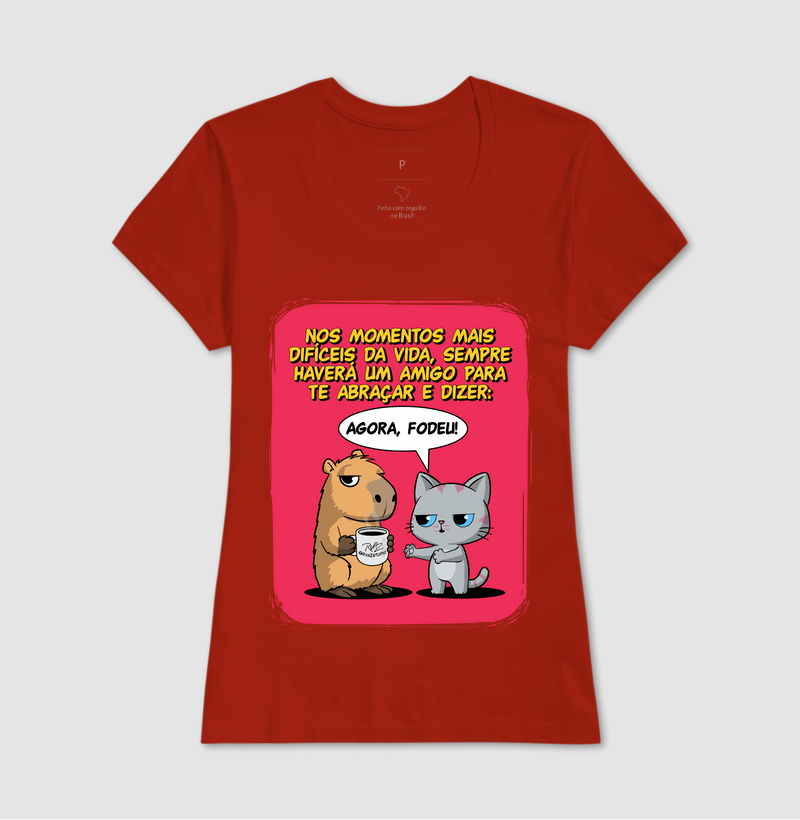 Camiseta Capivara e Gato Amigos - Imagem 11