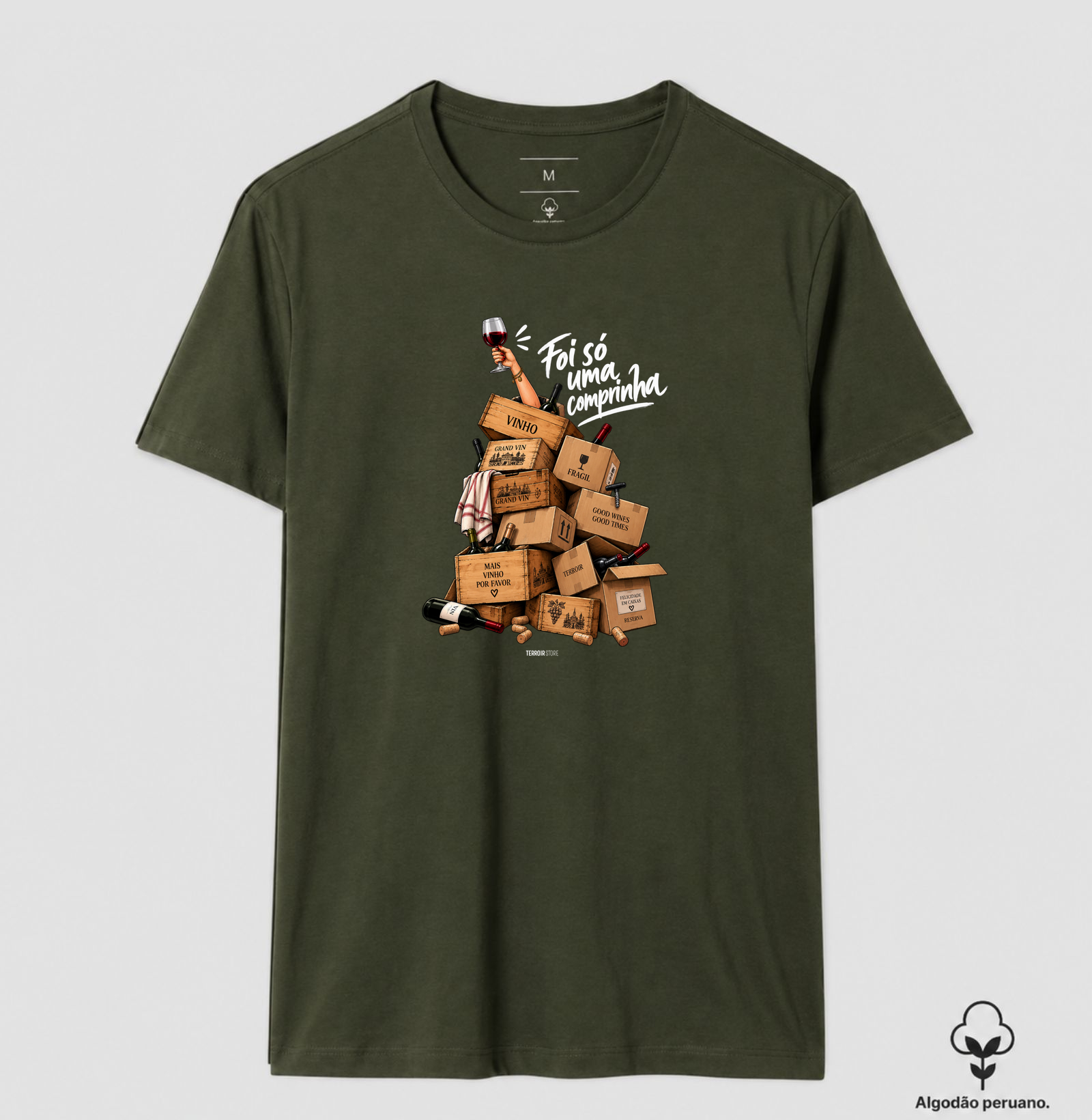Camiseta “Mais Vinho Por Favor” – Wine Lifestyle Premium - Imagem 9
