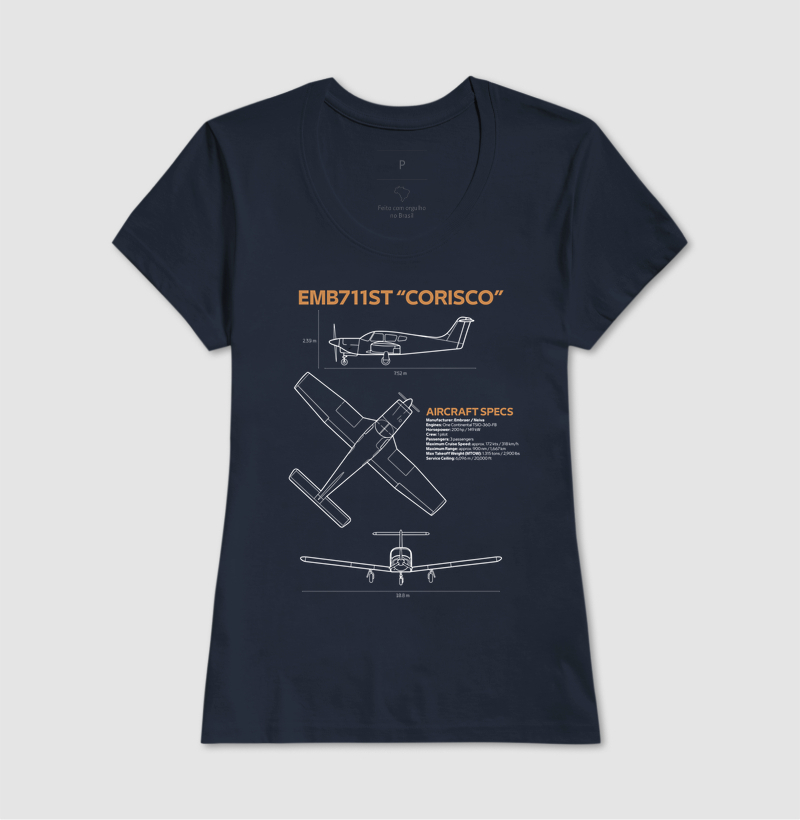 EMB 711ST "Corisco" | Blueprint - Imagem 7