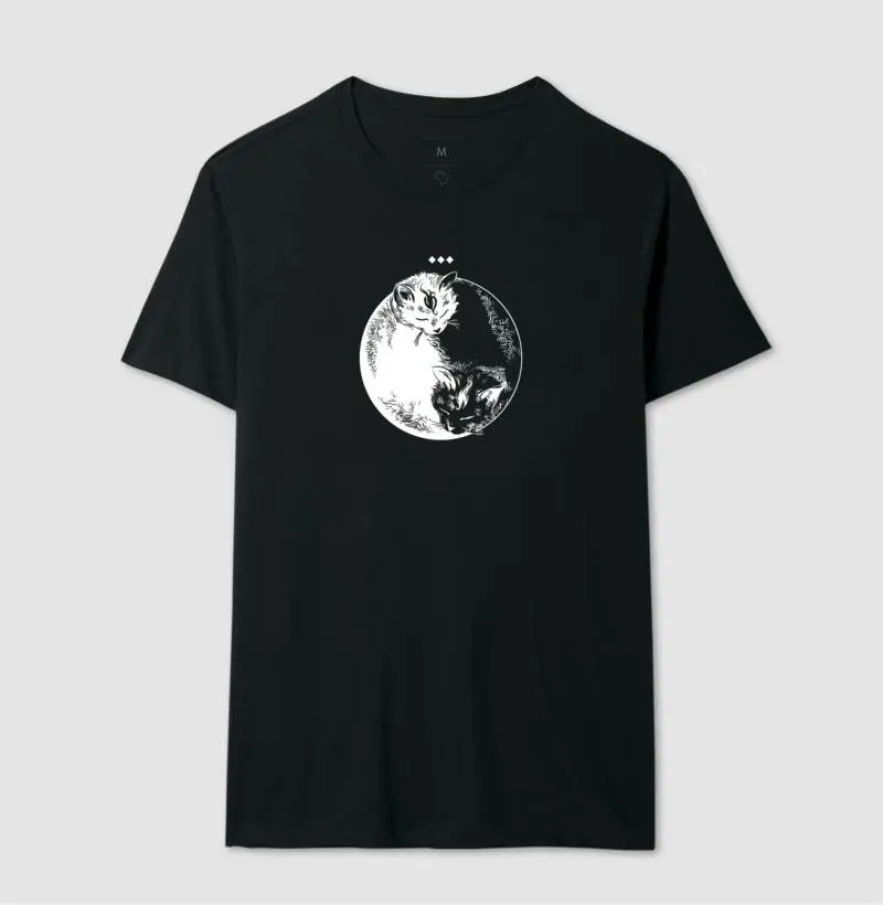 Camiseta Gato Yin Yang - Imagem 2