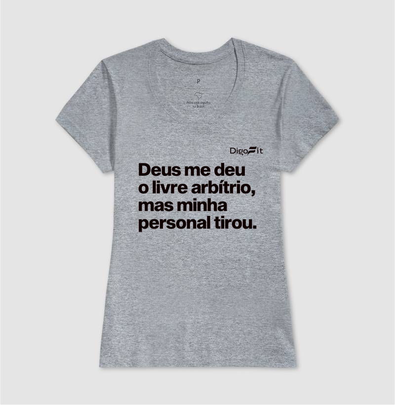 CAMISETA ACADEMIA MINHA PERSONAL TIROU MEU LIVRE ARBÍTRIO - Imagem 9