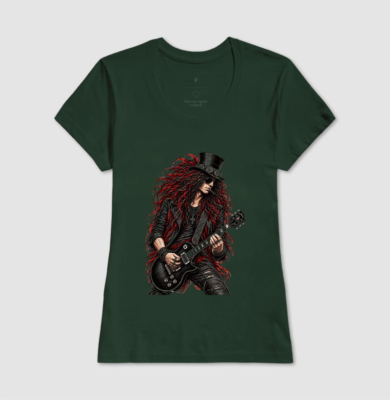 Camiseta Rock Guitarrista Vintage – Estampa Line Art Rebelde - Imagem 13