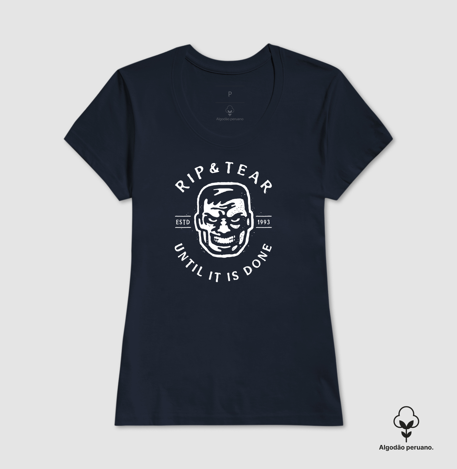 Camiseta Algodão Peruano Rip & Tear - IDKFA - Imagem 5