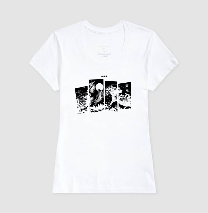 Camiseta Kanagawa Koi - Imagem 5