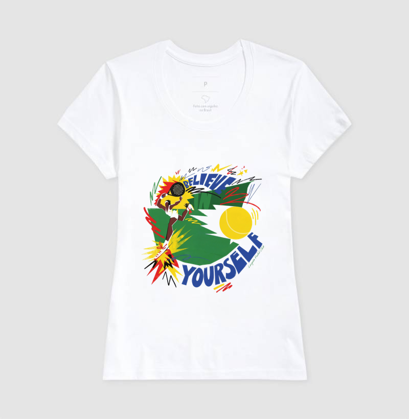 Camiseta Padel Believe In Yourself Retrô - Imagem 5