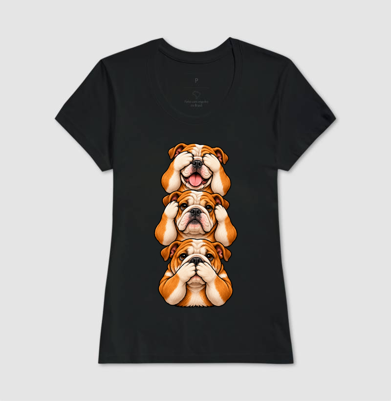 Ver, Ouvir e Falar versão Bulldog (minimal) - Imagem 3