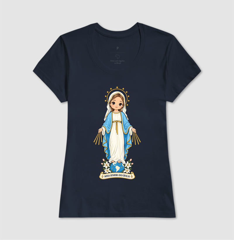 Nossa Senhora das Graças estilo chibi - Imagem 7