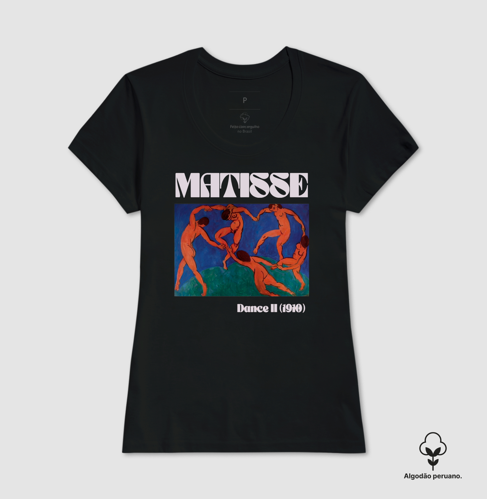 Camiseta Henri Matisse Dance 1910 Unissex Algodão Peruano Premium - Imagem 4