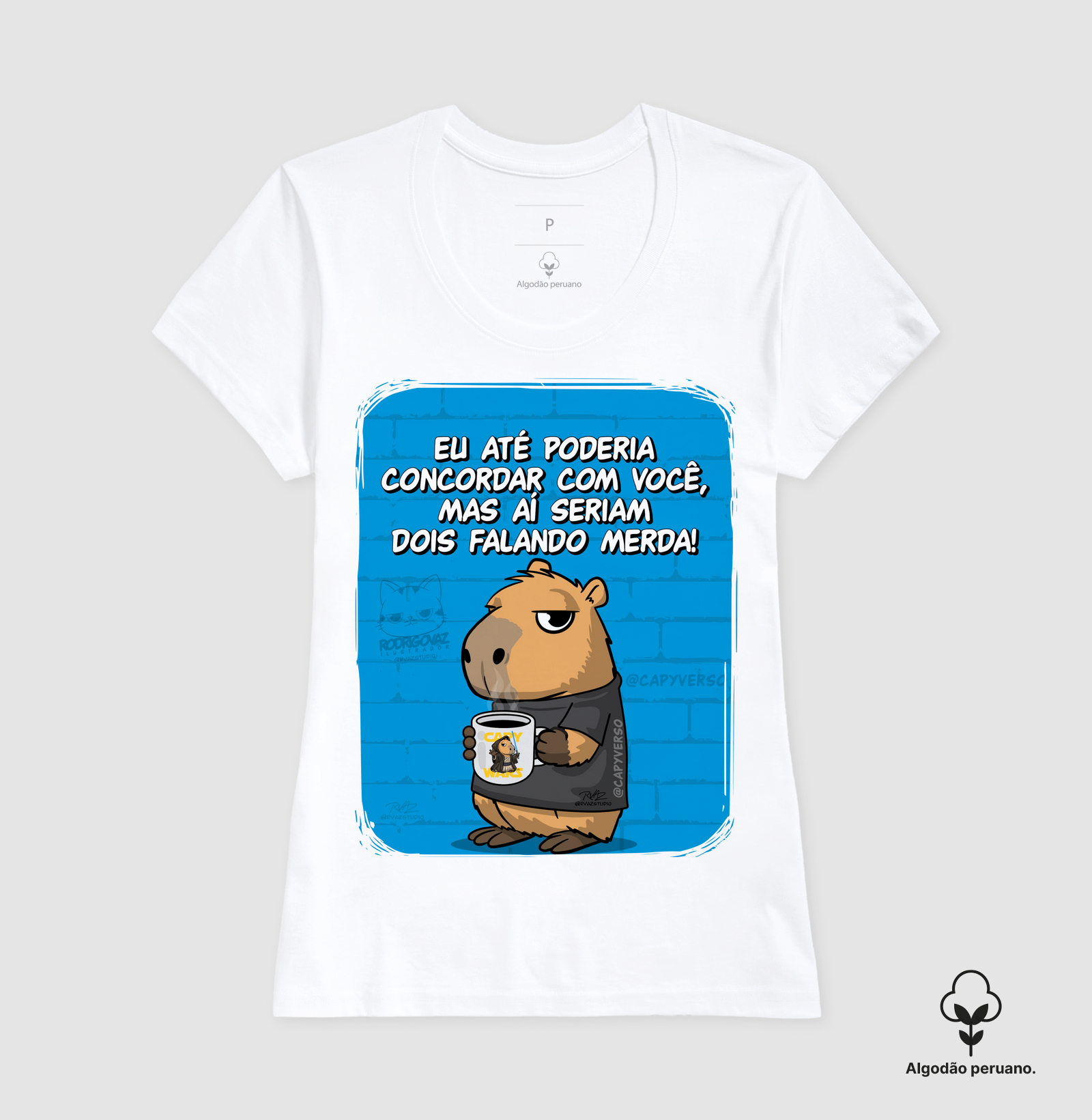 Camiseta Capivara Falando Merda - Imagem 4