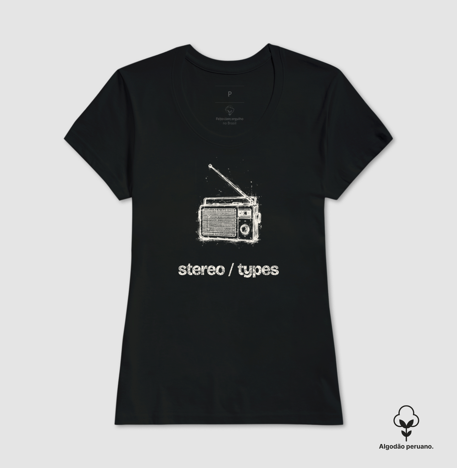 Rádio Portátil · Carvão · Traço Claro · STEREO TYPES - Imagem 6