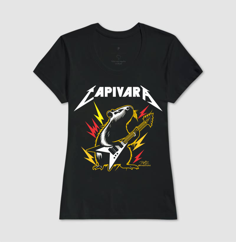 Camiseta Capivara Metal - Imagem 3
