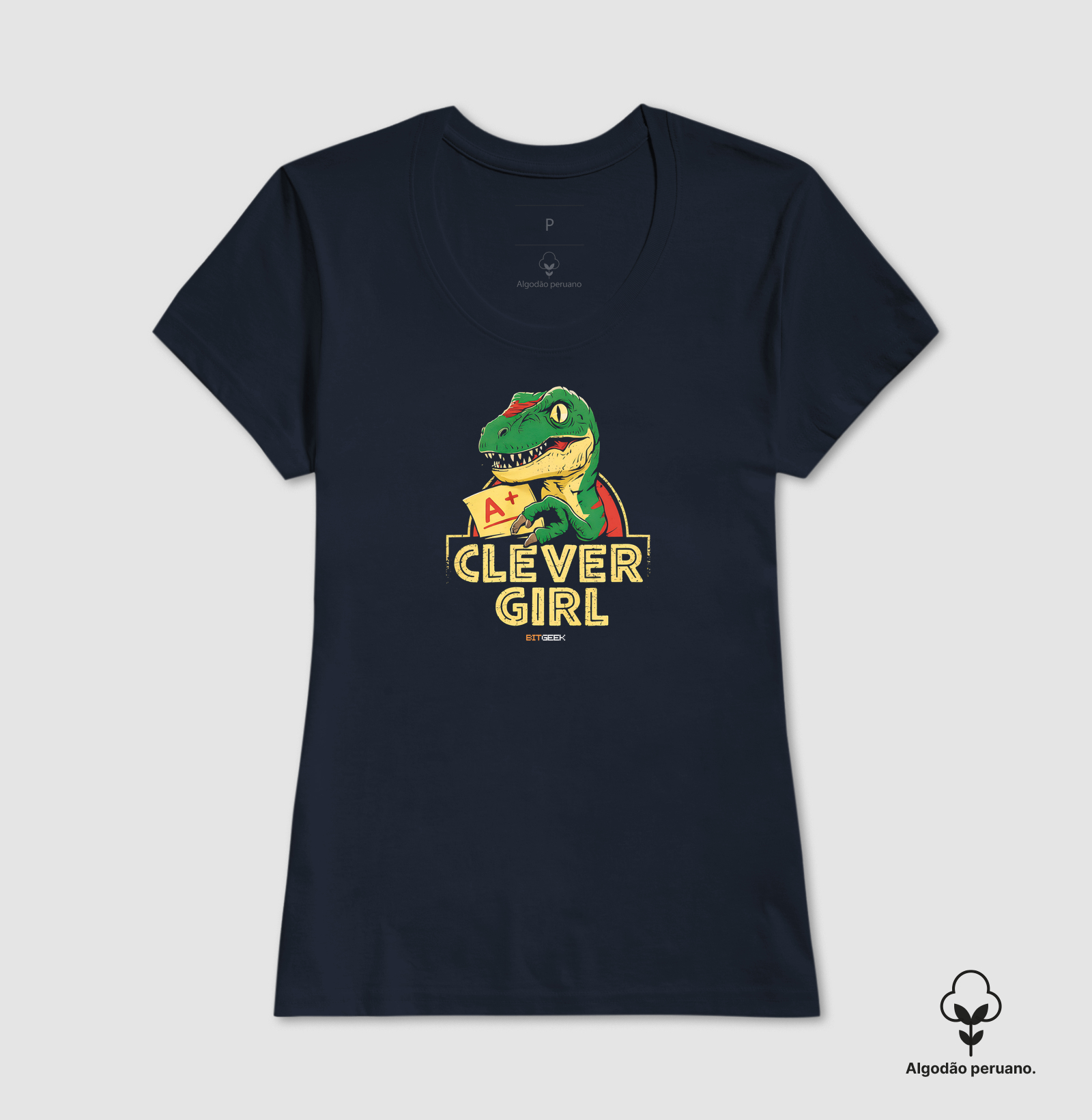 Camiseta Algodão Peruano Clever Girl - Imagem 5