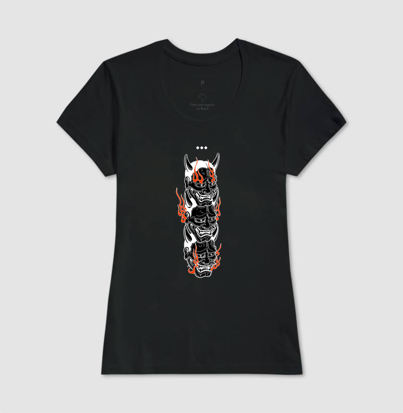 Camiseta Hannya 3 Cabeças - Imagem 3