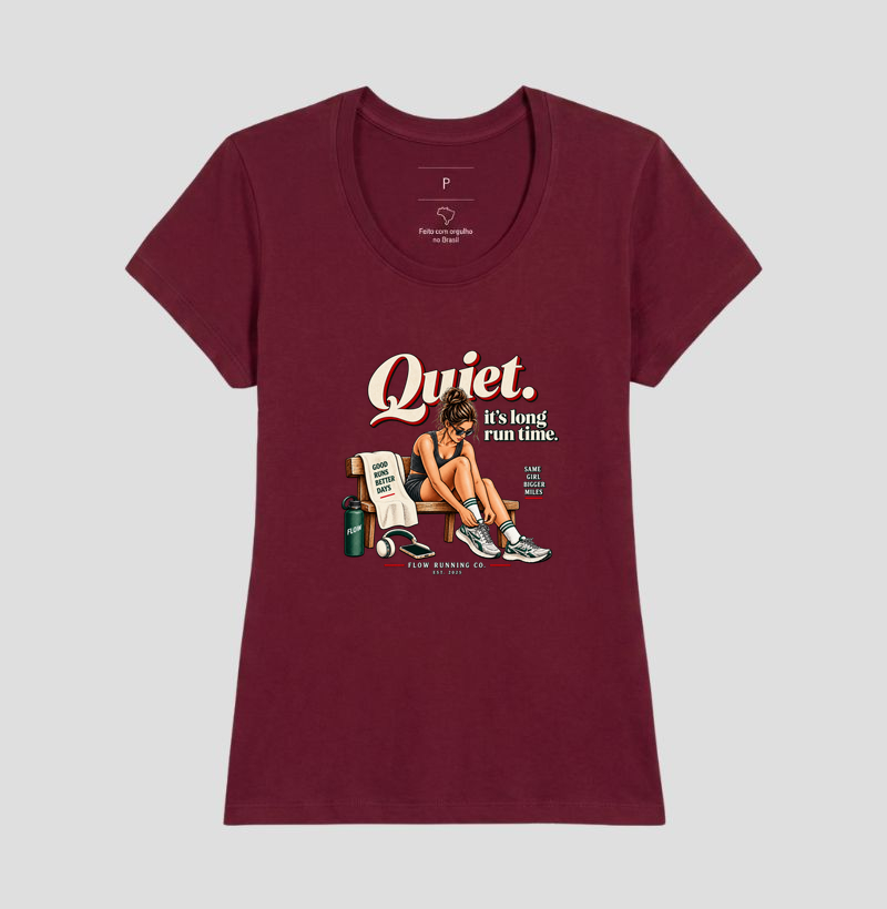 Camiseta Corrida - Quiet, It's Long Run Time - Imagem 19