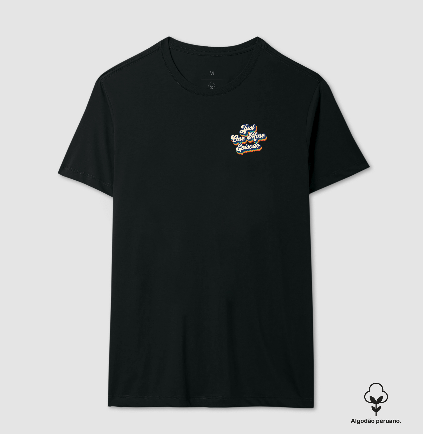 Camiseta Just One More Episode Retro Algodão Peruano - Imagem 2