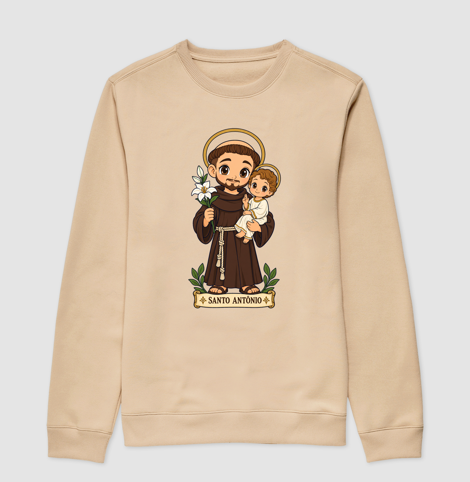 Santo Antonio estilo chibi - Imagem 3