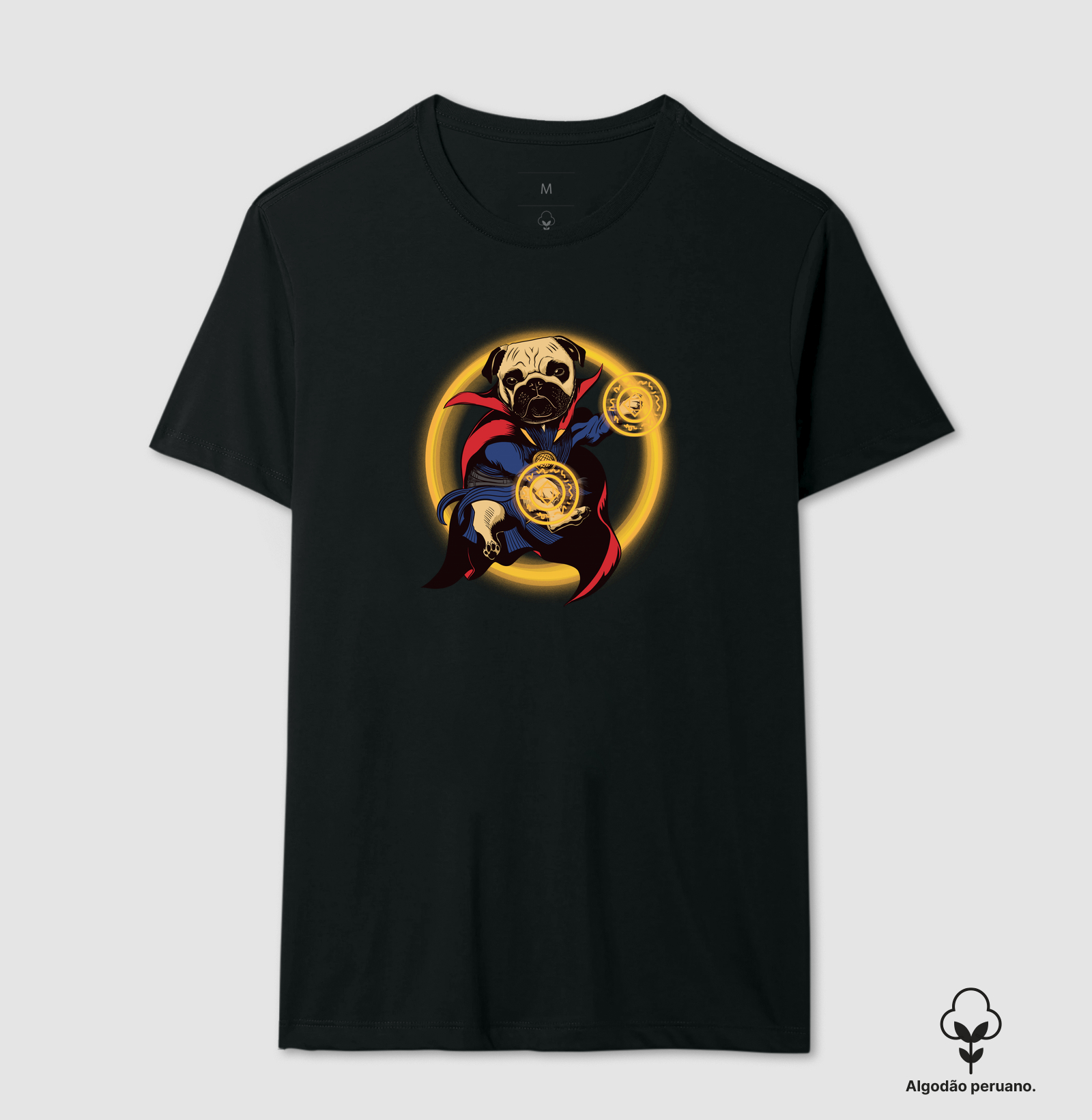 Camiseta Algodão Peruano Cachorro Estranho - Imagem 2