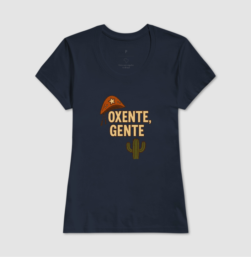 Camiseta Oxente, Gente! Coleção Baianês. Masculina e Feminina. Algodão Premium. - Imagem 9